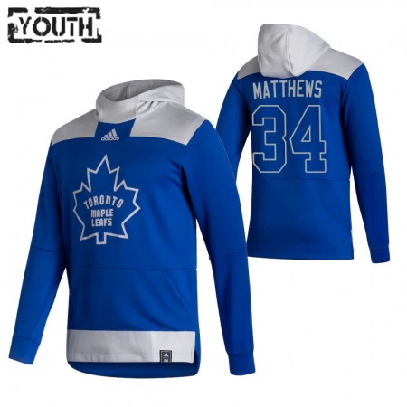 Toronto Maple Leafs Auston Matthews 34 2020-21 Reverse Retro Hoodie Sawyer - Kinderen